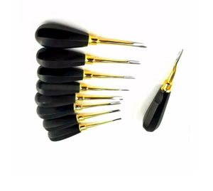 Juego de Elevadores Dentales Dorados y Negros, Instrumentos Quirúrgicos Dentales de Alta Calidad Clase I - Product Image 4