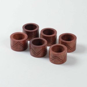 Anneaux de serviette en bois faits à la main, accessoires de table élégants pour mariages, restaurants haut de gamme, hôtels et événements spéciaux - Product Image 3