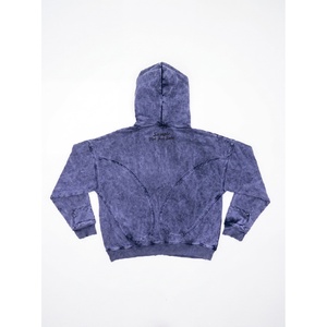 Mens <b>Vintage</b> Washed <b>Oversized</b> Hoodie Acid Wash Pullover Hooded <b>Sweatshirt</b> Heavyweight Cotton Casual Streetwear Custom Logo OEM - Product Image 4