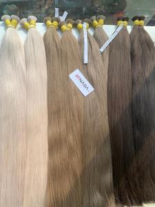 Extensions de cheveux humains vierges vietnamiennes tendance, 60 cm, en vrac, prix de gros d'usine premium, super double trame - Product Image 3