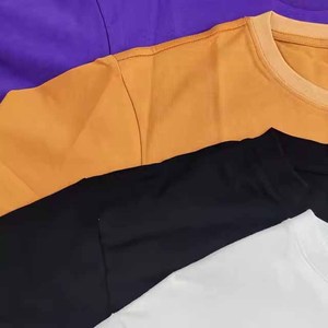 T-shirts en coton 100% de haute qualité, épais, imprimés, brodés, unis, surdimensionnés, grandes tailles, personnalisés pour hommes - Product Image 4