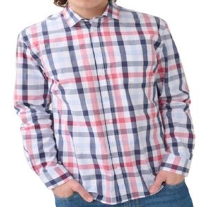 Camisa Casual de Manga Larga para Hombre, Corte Slim Fit, con Botones, de Algodón, Cómoda para Vestir Formal o de Negocios, Teñida con Hilo - Product Image 1