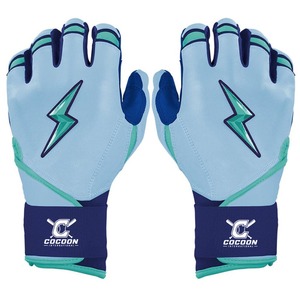 OEM Customized Leather Baseball Batting Gloves for Adults-Professional Player Use <b>Hook</b> & Loop Closure - Product Image 1