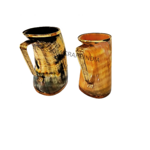 Mug en corne de buffle véritable Viking Ox, écologique, tasse en corne de buffle, chope, décoration unique pour la maison et l'hôtel, sans danger pour les aliments, artisanat naturel inspiré - Product Image 5