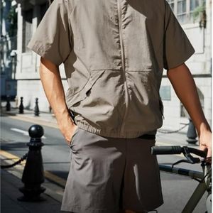 Chaqueta corta con cremallera para hombre, de nailon, cortavientos, ligera, para deportes al aire libre. - Product Image 5