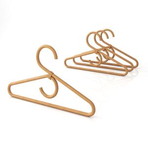 Percha de mimbre para ropa de niños de tamaño pequeño, mini perchas naturales para bebés, ropa para niños pequeños en el baño - Product Image 2