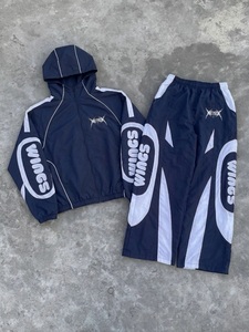 Custom Logo Trackwear Set Wholesale Lightweight Sports <b>Jacket</b> Pants Outfit With Bold Side Graphics - Product Image 3