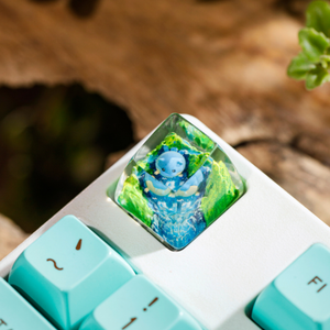 Teclas Artesanales Bosque Místico, Teclas Artesanales Personalizadas, Teclas Anime Lindas, Teclas Verdes, Juego de Teclas, Teclas de Madera - Product Image 3