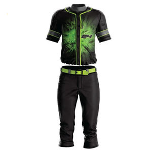 Ensemble de maillot et pantalon de sport athlétique de baseball personnalisé pour l'entraînement, la pratique et la compétition d'équipe - Product Image 1