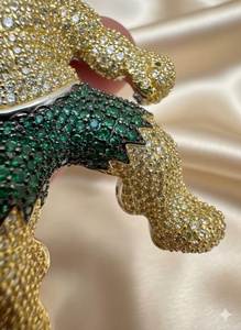 Colgante de Lujo de Plata 925 con Figura de Hulk Verde Moissanita Totalmente Cubierta de Diamantes para Hombres, Joyería Hip Hop para Fans de Marvel - Product Image 3