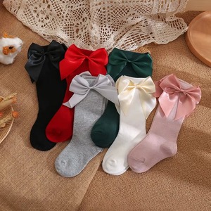 Hot Selling Anti-Slip Knitted Fashion Princess Baby Girl <b>Knee</b> <b>High</b> Breathable Cotton Crew Dress <b>Socks</b> Spring - Product Image 5