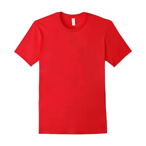 Camiseta de Felpa de Manga Corta con Cuello Redondo para Hombre, 100% Algodón, Marca 2025, Corte Holgado, Ecológica, Antiarrugas, Transpirable, Precio Bajo - Product Image 1