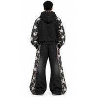 Nouvelle Collection – Survêtement à Capuche Unisexe Coupe Ample Style Streetwear Hiver – Effet Délavé Acide – Longueur Intégrale – Cordon de Serrage – Tendance Actuelle