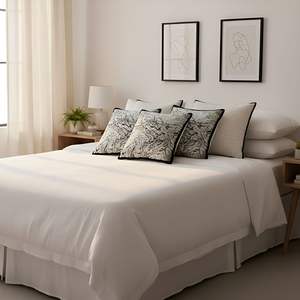 SOGA 5PC Modern Cream and <b>Black</b> Pillow <b>Cover</b> Set Abstract Minimalist Design for Sofa Decorative <b>Cushion</b> Cases - Product Image 5