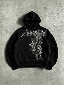Sweat-shirt à capuche unisexe imprimé de haute qualité en molleton de coton doux pour hommes et femmes, idéal pour les activités de plein air - Product Image 1