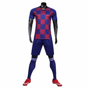 Ensemble de maillot de football personnalisé pour hommes, manches courtes, 100% polyester respirant, impression sublimée, tenue d'équipe, toutes saisons, uniforme adulte - Product Image 6