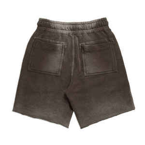 Shorts délavés tendance pour hommes en molleton 100 % coton, shorts décontractés pour garçons, shorts d'été pour hommes - Product Image 2