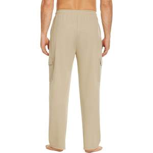 Pantalones Cargo Casuales para Hombre, Cintura Media, Corte Holgado, Múltiples Bolsillos, Pierna Recta, Venta al Por Mayor, Ropa de Exterior de Alta Calidad - Product Image 3