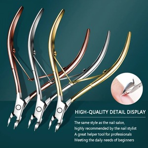 Coupe-cuticules en acier inoxydable, outil de manucure et pédicure de précision pour l'élimination impeccable des peaux mortes, accessoires de pédicure, cadeaux - Product Image 2