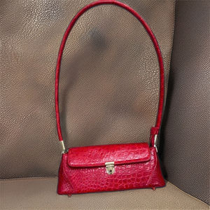 Vente en gros de sacs à main pour femmes en cuir véritable de haute qualité avec fermeture à glissière prix d'usine taille 28cm x 11cm x 9cm - Product Image 2