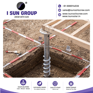 Vis de terre en acier galvanisé à chaud sur mesure pour fondations solaires - Vente en gros - Product Image 3