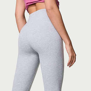Leggings de sport pour femmes de haute qualité, sans couture, taille haute, avec cordon de serrage, couleur unie, longueur intégrale - Product Image 6