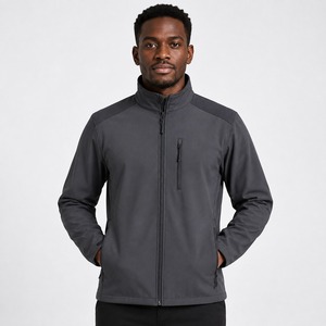 <b>Mens</b> Soft Shell <b>Jacket</b> Breathable Flexible Material Durable Construction Lightweight Design Ideal <b>for</b> <b>Cycling</b> Hiking Running - Product Image 5
