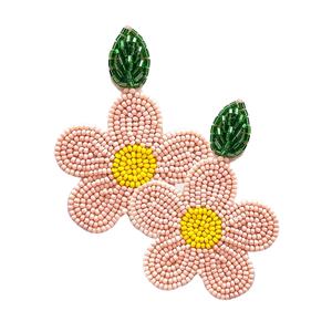 เครื่องประดับแฟชั่นเมล็ดพันธุ์ลูกปัดปักต่างหูจากอินเดียทำด้วยมือหลายสีต่างหูสำหรับผู้หญิงและเด็กผู้หญิง - Product Image 2