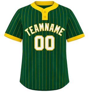 Camiseta Deportiva de Béisbol para Hombre, Manga Corta, Cierre de Botones, Diseño de Rayas Verticales, Transpirable, Uniforme de Equipo - Product Image 1