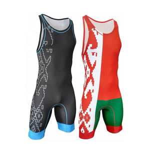 OEM Polyester for Casual Button Weightlifting Vintage Sublimation Printing Custom <b>Men</b> Women Wrestling <b>Singlet</b> Personalize - Product Image 1