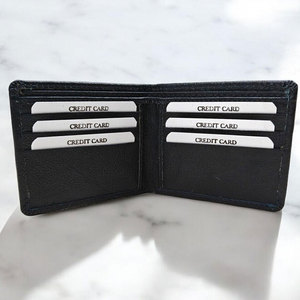 High Quality Handmade Cowhide Leather <b>Wallet</b> For Men Hair On Leather <b>Wallet</b> Slim Bifold <b>Wallet</b> Premium Leather - Product Image 4