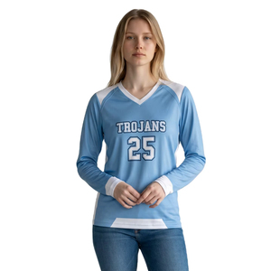เสื้อวอลเลย์บอลแขนยาวสำหรับผู้หญิง (แบบซับลิเมชั่น) - Product Image 1