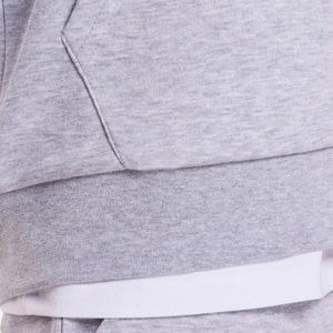 Custom 100% Cotton OEM Grey Zip Up Hoodie Full Zip Heavyweight Fleece Oversized Plain Mens Zip Up Hoodie - Product Image 5