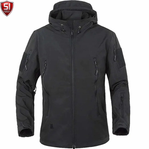 Veste Softshell Homme Sumroos Printemps à Capuche Amovible Coupe-Vent Respirante Fermeture Éclair Extérieur Décontracté Couleur Unie - Product Image 1