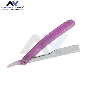 Navajas Manuales de Salón, Afeitadora Clásica de Barbero, Cuchilla Plegable para Afeitar Barba y Cabello, Navaja de Barbero con Bloqueo Deslizante para un Afeitado de Precisión - Product Image 4