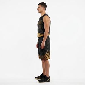 Conjunto de Uniforme de Baloncesto Personalizado de Poliéster, Cuello en V, Sin Mangas, Impresión por Sublimación, Secado Rápido, Transpirable, Sin Decoloración - Product Image 6