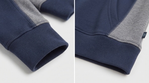 Sudadera con Capucha Personalizada con Paneles en Contraste, 350g, Felpa de Algodón, Estilo Urbano para Hombre, Fabricante OEM ODM - Product Image 4