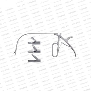 Juego de Pinzas Laringeales Indirectas – 360 °   Cabezal Giratorio Manual – Instrumentos Quirúrgicos Reutilizables de Acero Inoxidable para Cirugía de Cuerdas Vocales del Laringe - Product Image 5