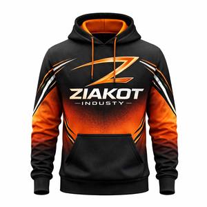 Sudadera deportiva genuinamente personalizada con grafiti verde-blanco con capucha verde-blanco sólido de la empresa fabricante - Product Image 3