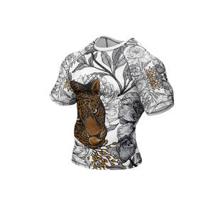 Lightweight Sublimation Print Full <b>Sleeve</b> Rash Guard Custom Logo Quick Dry Breathable Unisex Sports Rash Guard for Running - Product Image 4