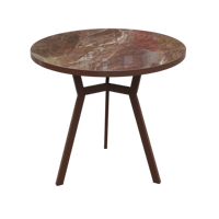 Table en métal de luxe MG01 |   Table de bistrot d'extérieur moderne avec pieds en fer thermolaqué pour hôtel, café, hôpital, école, entrée