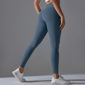 Mid Ribbed Yoga Pants <b>Mesh</b> Solid Breathable Quick Dry <b>Gym</b> <b>Leggings</b> Sport Women Fitness Seamless Female <b>Legging</b> Tummy Control - Product Image 2
