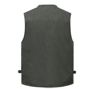 Chaleco Cargo Ligero para Hombre, sin Mangas, con Múltiples Bolsillos, Ropa Casual de Invierno, Precio al por Mayor, Personalizable - Product Image 2