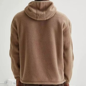 Custom Designed <b>Thick</b> Sherpa Polar <b>Fleece</b> <b>Jacket</b> for <b>Men</b> Casual Style With Zipper Closure Stand Collar OEM Service for Winter - Product Image 3