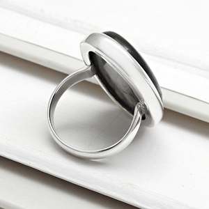 Brilliant Oval Cut <b>Large</b> Natural Labradorite Gemstone <b>Ring</b> In 925 Sterling Silver Handmade Bohemian Style Statement <b>Ring</b> - Product Image 3