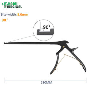 Pinza Kerrison de Acero Inoxidable, Manual, Negra, 90 Grados, Ancho de Mordida 4.0 mm, Certificación CE, Instrumento de Cirugía General y Ortopedia - Product Image 2