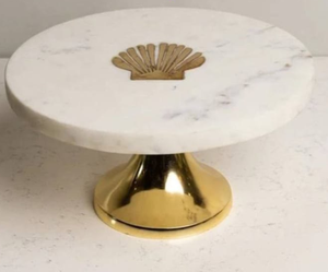 Marble And Brass Cake <b>Stand</b> Gold Rim Designer Marble Cake Display <b>Stand</b> Dessert <b>Cupcake</b> Display Cake <b>Stand</b> - Product Image 3