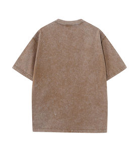 Nueva Camiseta de Moda con Lavado Ácido Personalizado para Hombre, Estilo Vintage, Estampada, 100% Algodón, Verano, Unisex, Ecológica, Transpirable, Informal - Product Image 4