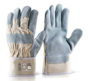 Gants de travail en cuir Rigger, robustes, de protection industrielle, respirants, flexibles, anti-coupure, antidérapants, logo personnalisé OEM - Product Image 3