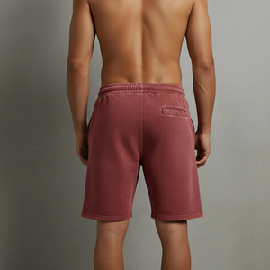 High Quality Eco-Friendly 2 color 100% cotton Jogging Shorts for Men's Casual Wear with Custom Logo Breathable men's short - Product Image 4